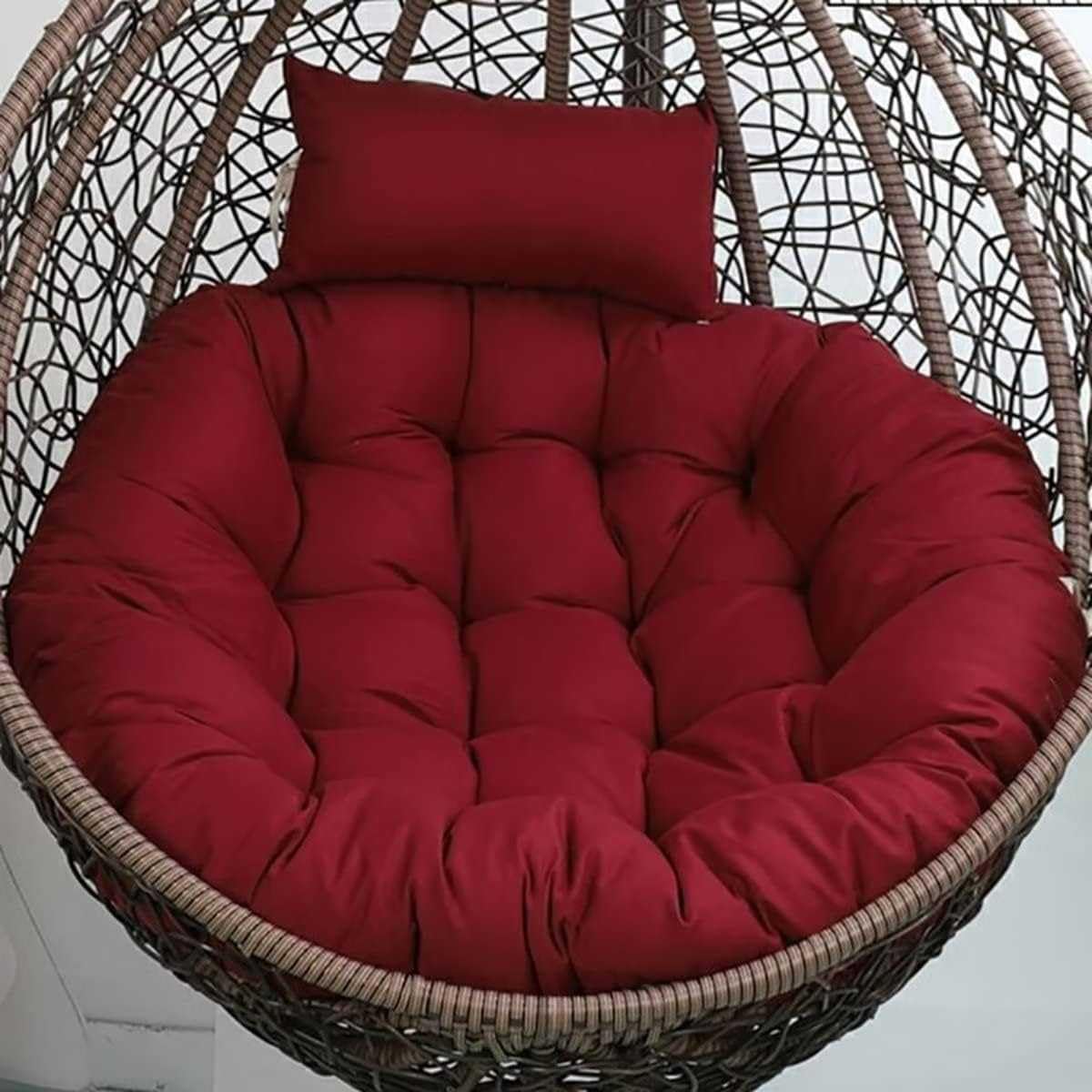 Cuscino Sedia Uovo Sospesa - Marsupio Morbido e Comodo per Giardino, Cesta a Cuscinetto per Interni ed Esterni, Copertura Senza Imbottitura