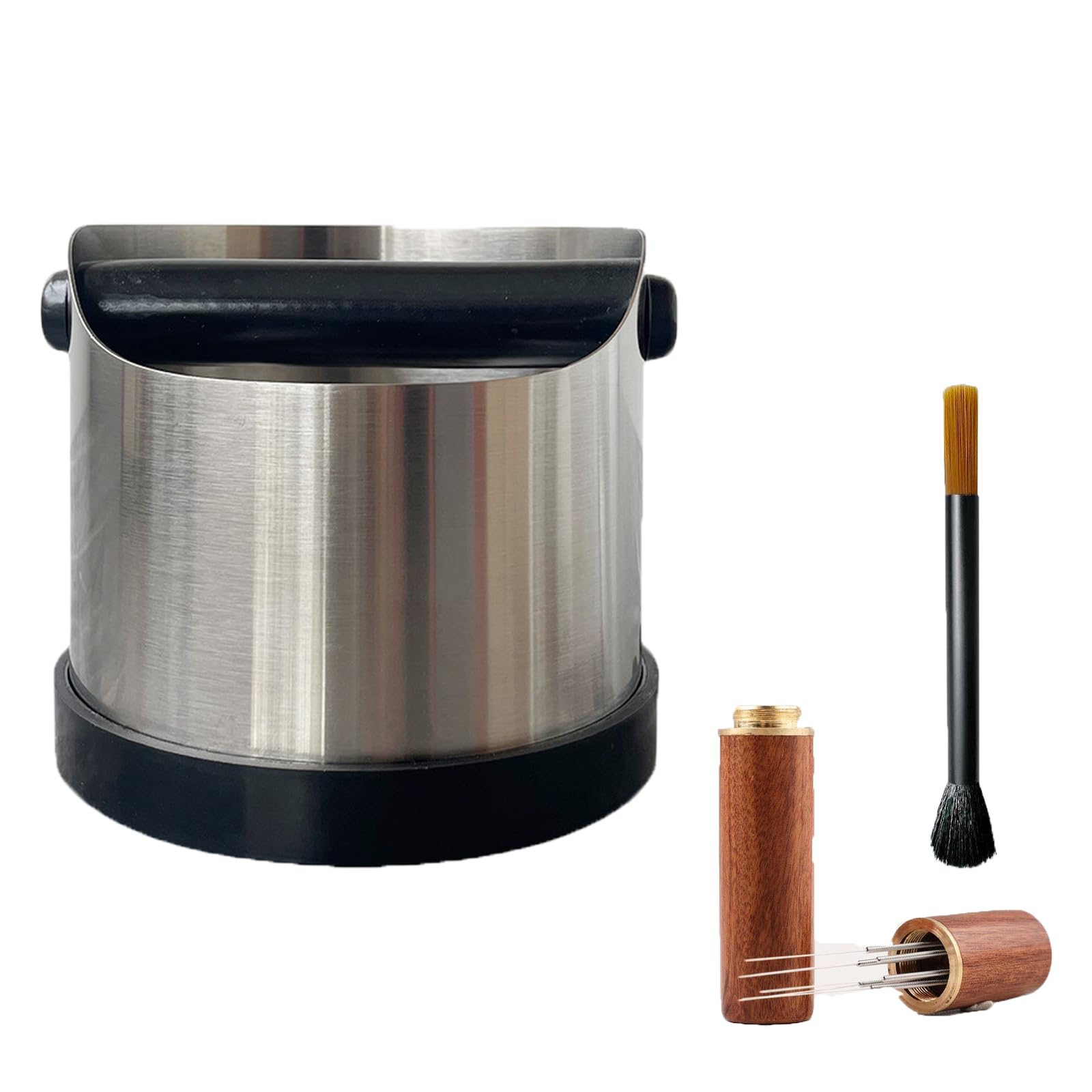 Pedicur Coffee Knock Box, Coffee Grounds Knock Box, 700ml Stainless Steel Coffee Knock Box