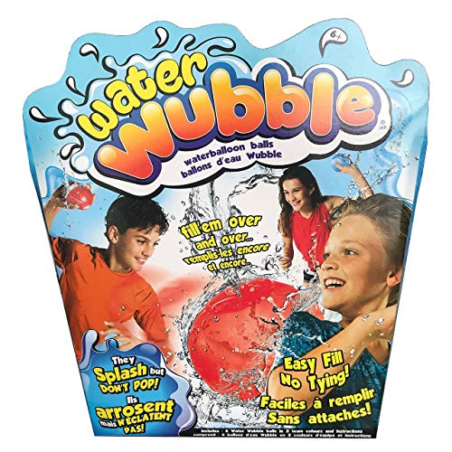 Water Wubble Waterballoon Balls - Refillable, Reusable, Easy-Fill Valve, Seals Itself