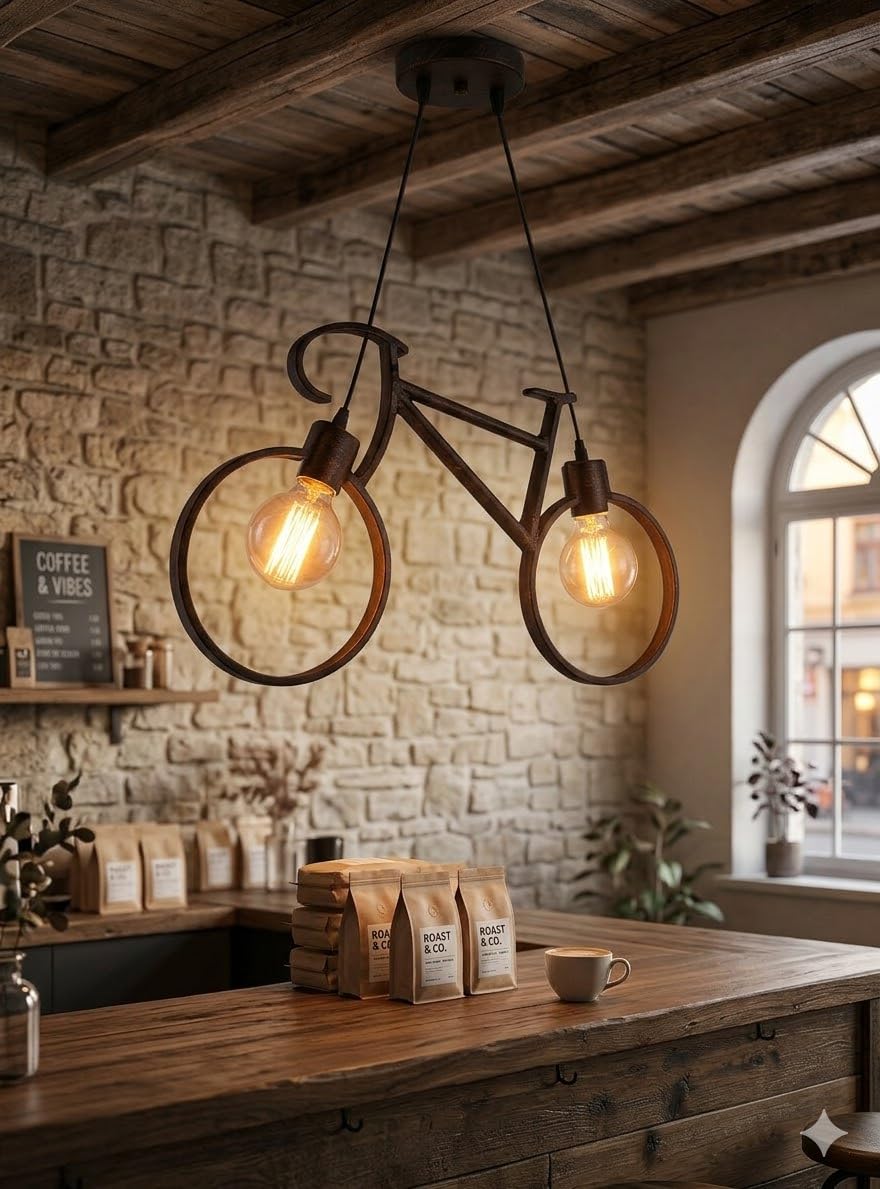 Black Pendant Lights - Classic Hanging Lights Set -17