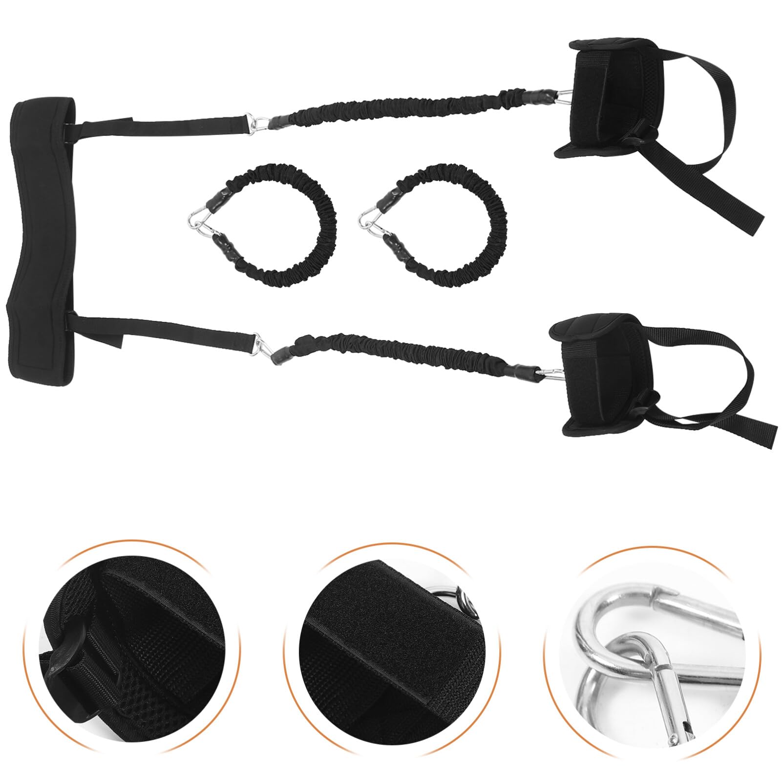 Sosoport 1set Fascia Resistente Per Caviglie Completo Con Fascia Vita e Cavi Per Allenamento Della Delle Gambe Adatta Per Uomini e Donne Per Yoga e Palestra