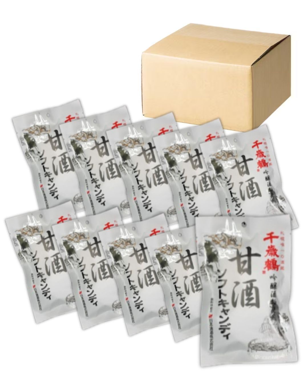 Amazon.co.jp: 甘酒ソフトキャンディ 96g×10袋 甘酒 キャンディ 千歳鶴