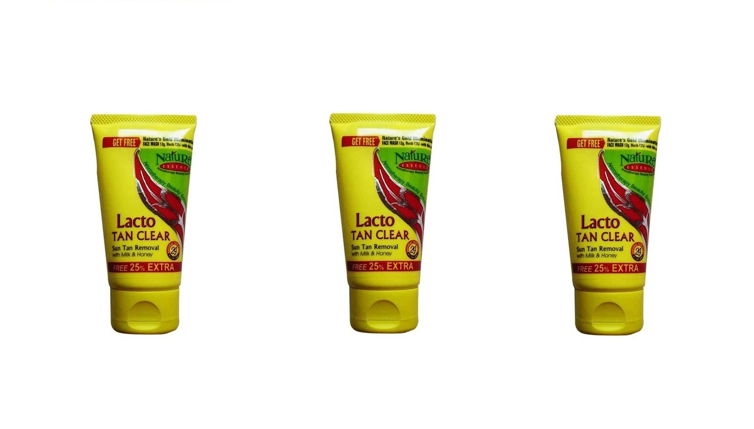 Natures's LACTO TAN CLEAR face cream (50 gm) pack of 3