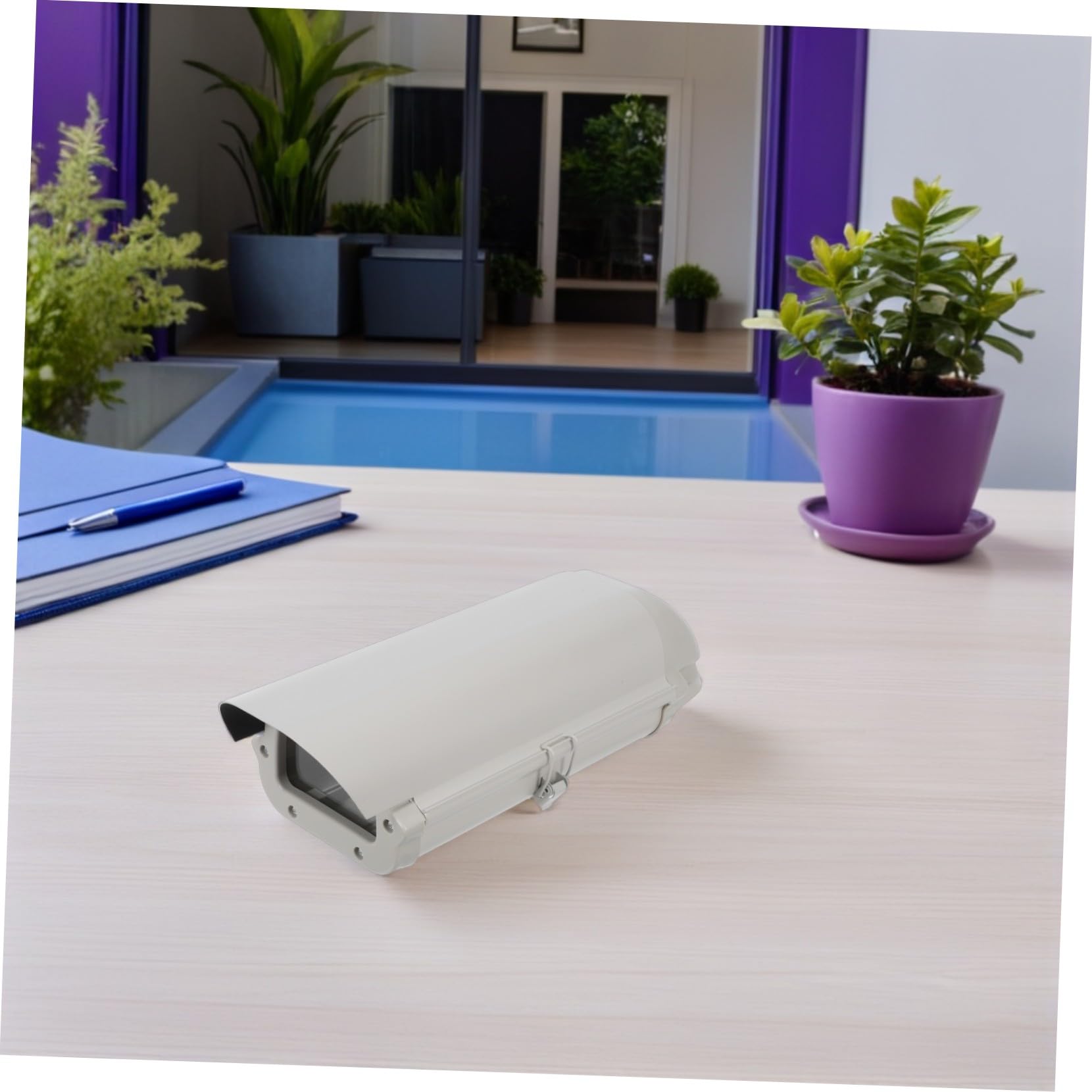 Angoily Wetterfeste Überwachungskamera Haube Aluminiumlegierung Schutzdach UV und Regenabweisend Outdoor Kamera Abdeckung Staub und Wasserschutz