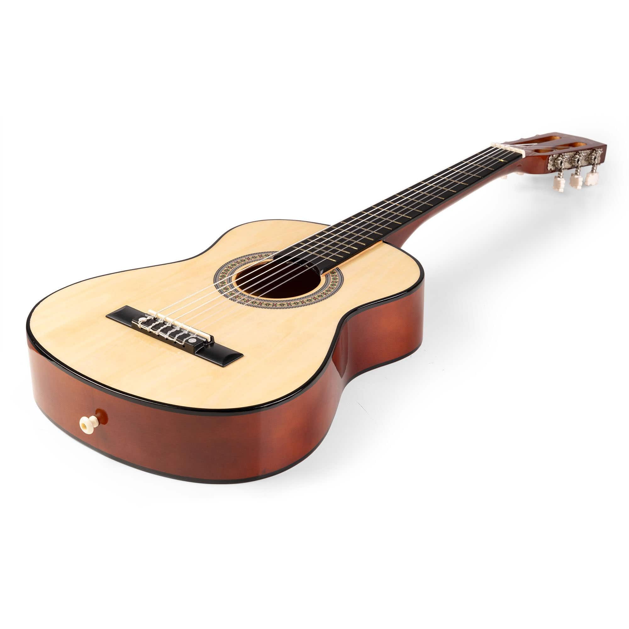 MAX SoloArt Junior 1/4 Guitarra Clásica para Niños de 3 a 6 Años - Set Completo con Funda Mochila, Soporte MAX GP20, Afinador Clip, Púas y Cuerdas Nailon - Ideal para Principiantes Infantiles