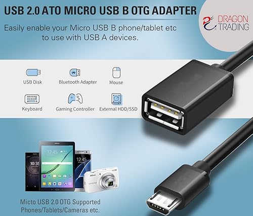 Miniatura 3 de Master Cables OTG Cable Adaptador USB Micro USB a USB 2.0 ON The GO Adaptador Compatible con Samsung, Huawei, Sony Xperia