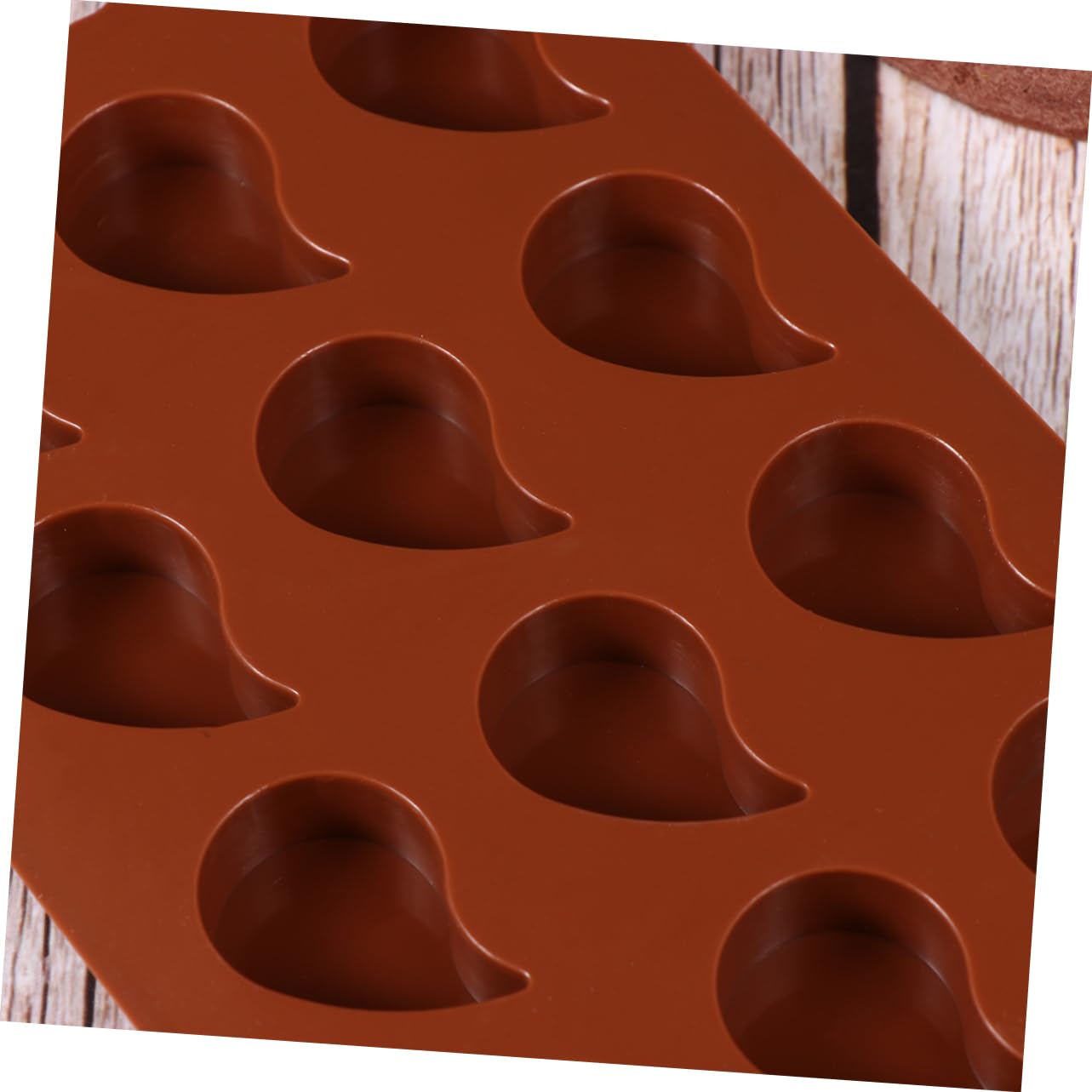 PRETYZOOM 6 Moldes De Silicona Multiusos para Hornear Pasteles Moldes De Chocolate con Forma De Lágrima Moldes para Llavero Moldes para Dulces Moldes para Magdalenas Galletas