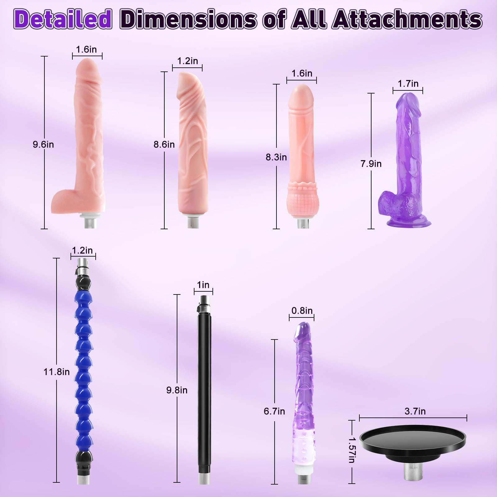 Sex Machine Thrusting Dildo Machine with Realistic Dildos, Fucking Machine for Man with 3XLR Connector,Love Machine for Women,Adult Sex Toy for Couple with 7 Accessories