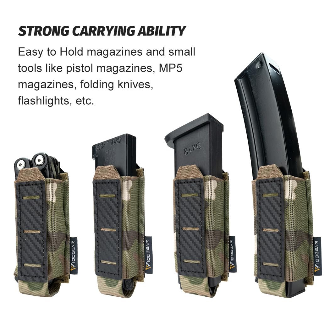 IDOGEAR tactique LSR 9mm pochette magnétique simple support magnétique pochette MOLLE découpée au Laser Sport 3568  18