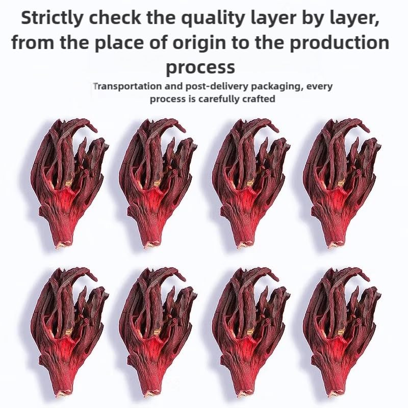 Miniatura 5 de Bolsas de té de hibisco, 50 bolsitas de té, 3.70 oz, 3.8 onzas, bolsa de té de flor de hibisco de alta calidad, cultivada de Yunnan, sin OMG, sin