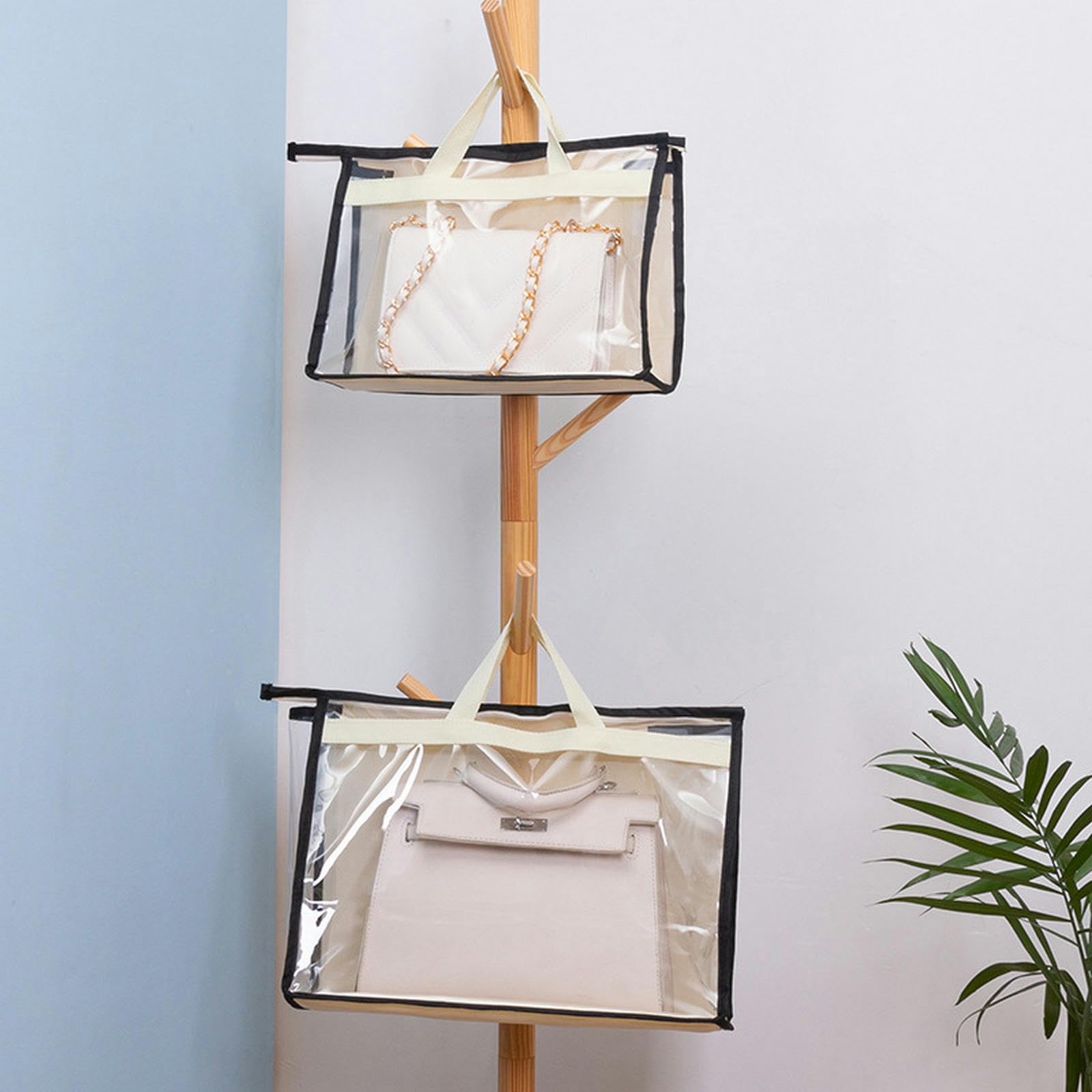 Packing Cubes 3 Stück Handtaschen-Aufbewahrungsorganisator-Abdeckung, Damen-Geldbörse, Garderobe, hängende Toilettenartikel-Aufbewahrungstasche-XL-A