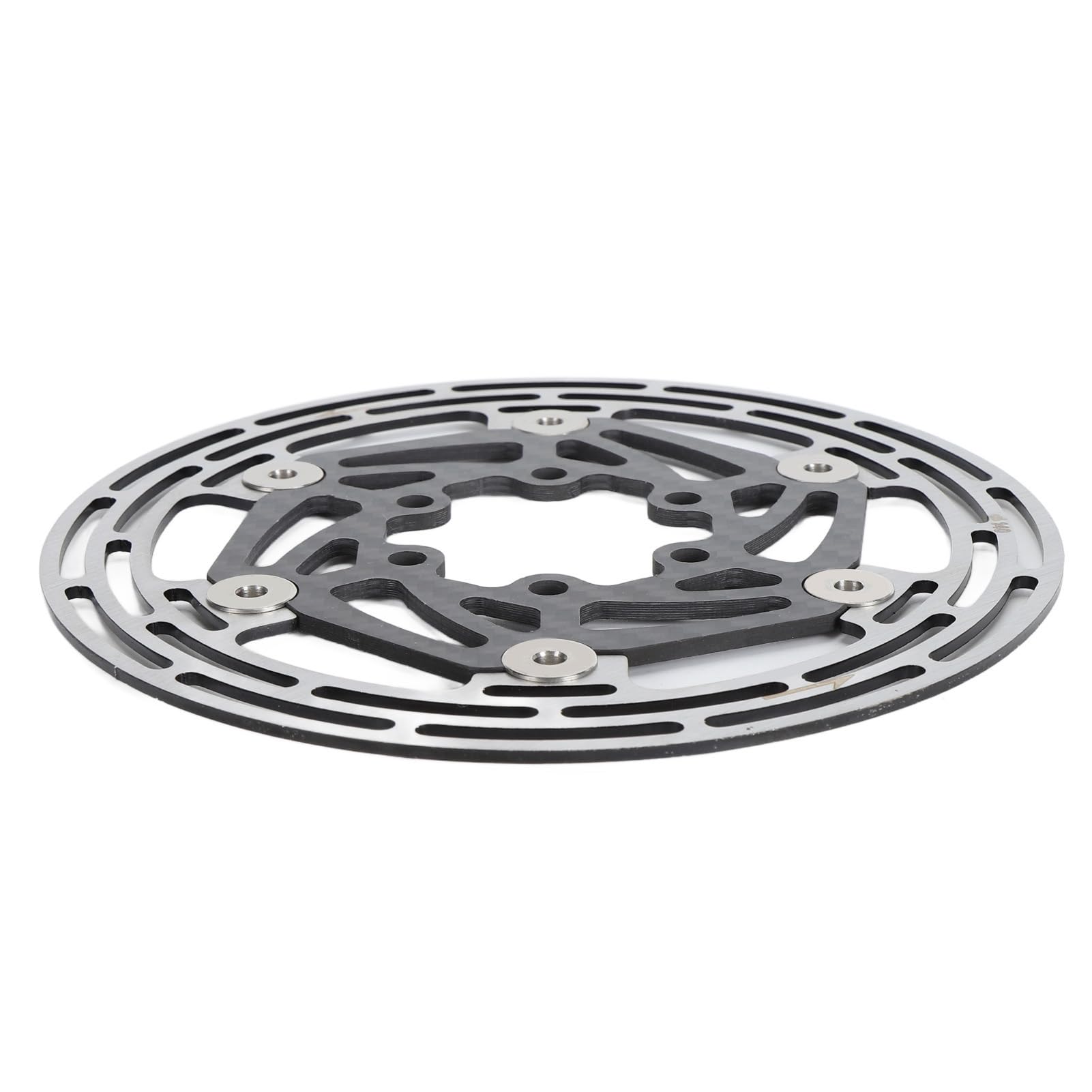 Socobeta Rotor de Disco de Freno de Bicicleta, Acero Ligero con Disipación de Calor para Bicicletas de Montaña y de Carretera, Diseño de Fibra de Carbono de 6 Pernos
