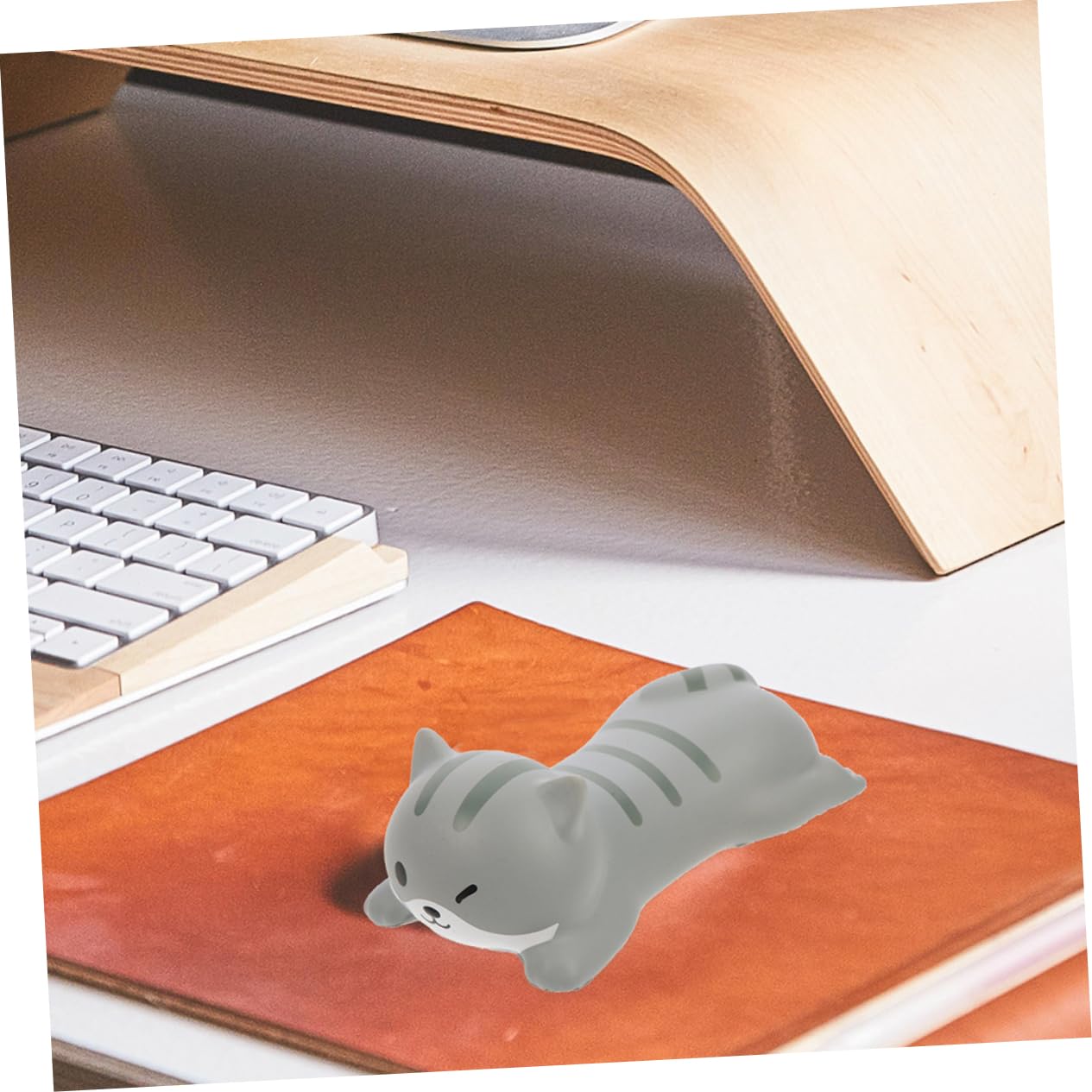 Tofficu 4 Sätze Tier-mauspad Mauspad Handgelenkstütze Handballenauflage Für Office-mäuse Cute Mousepad Handgelenkschutz Mauspad-handhalter Büro- -handgelenkstütze Harz Grey 2 Stück * 4
