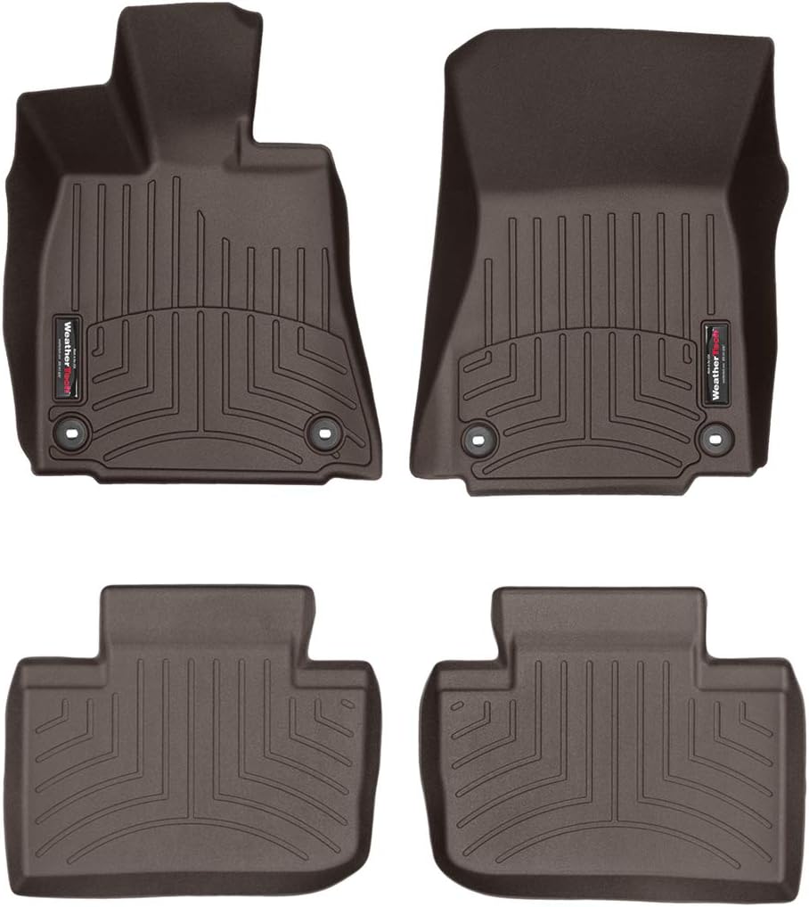 WeatherTech Custom Fit FloorLiners for Lexus is, is 500, is - 1st & 2nd Row (446241-445752), Black
