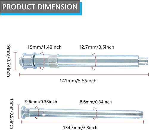 Miniatura 2 de Kit de reparación de pasador de bisagra de puerta y buje con resorte y pasador de rodillo compatible con Chevy Chevrolet GMC Suburban C1500 C2500
