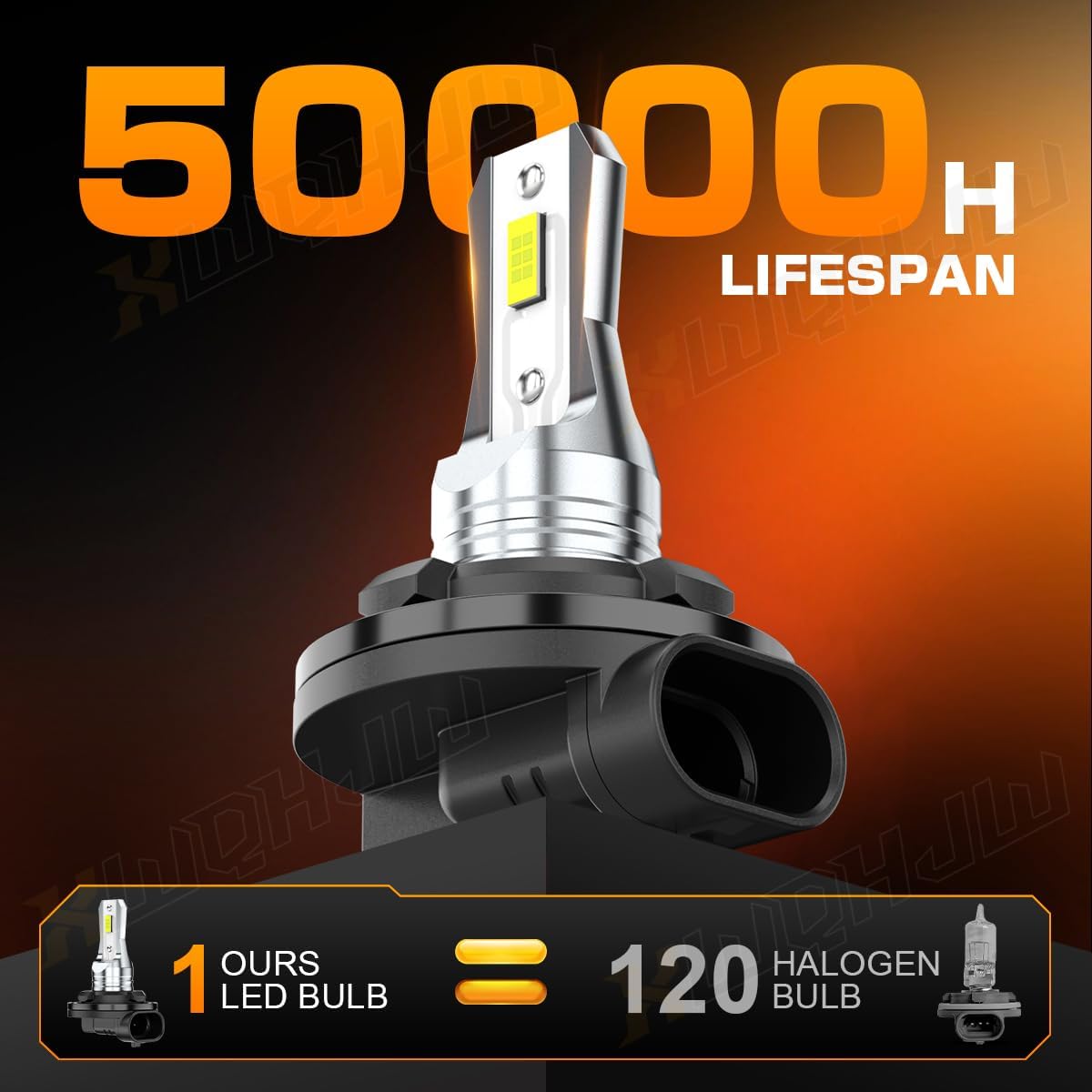 92069-7501 LED Headlight Bulbs Compatible For Polaris ATV TRAIL BOSS 330-2003-2009, 500% Brighter 6000K White, 50,000hrs Life, ATV Powersports Bulb for OffRoad, Plug and Play, Pack of 2