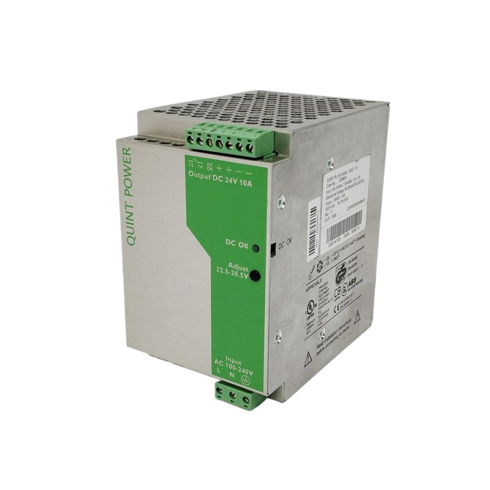XDDQWSWA 24VDC/10A Switching Power Supply 2938604 QUINT-PS-100-240AC/24DC/10