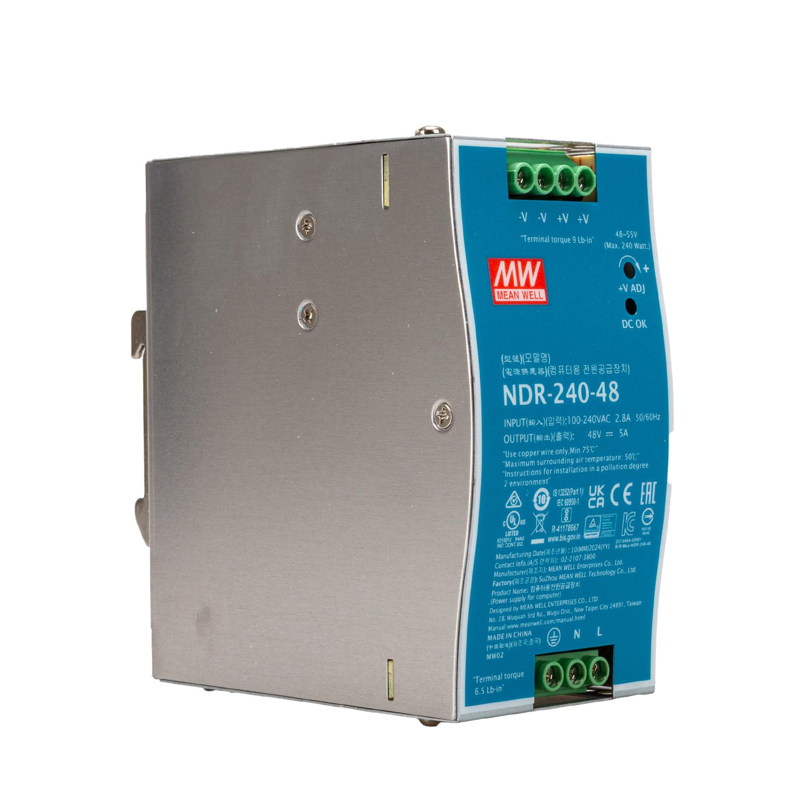 Meanwell NDR-240-48 Hutschienen-Alimentatore (Din-Rail) 240W 1 X - 4