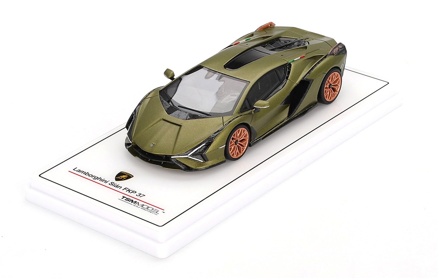 True Scale Miniatures TSM430829 Lamborghin. Sian FKP 37 Verde Gea Matt - scala 1/43 - auto in miniatura da collezione