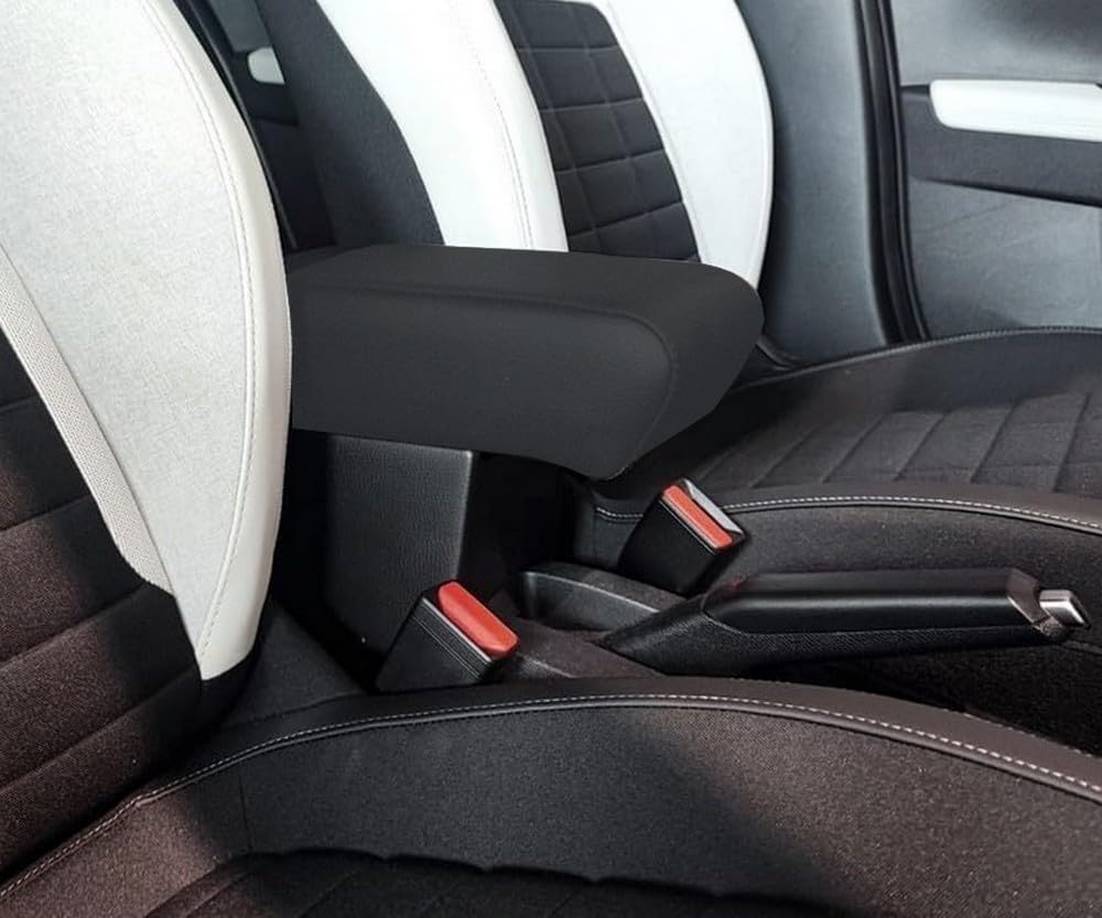 Drive Design Bracciolo Compatibile con Citroen C3-4a Serie (dal 2024 in avanti) Versione Tessuto Nero - Regolabile in Lunghezza e con Grande portaoggetti. Quarta Serie 2025, 2026