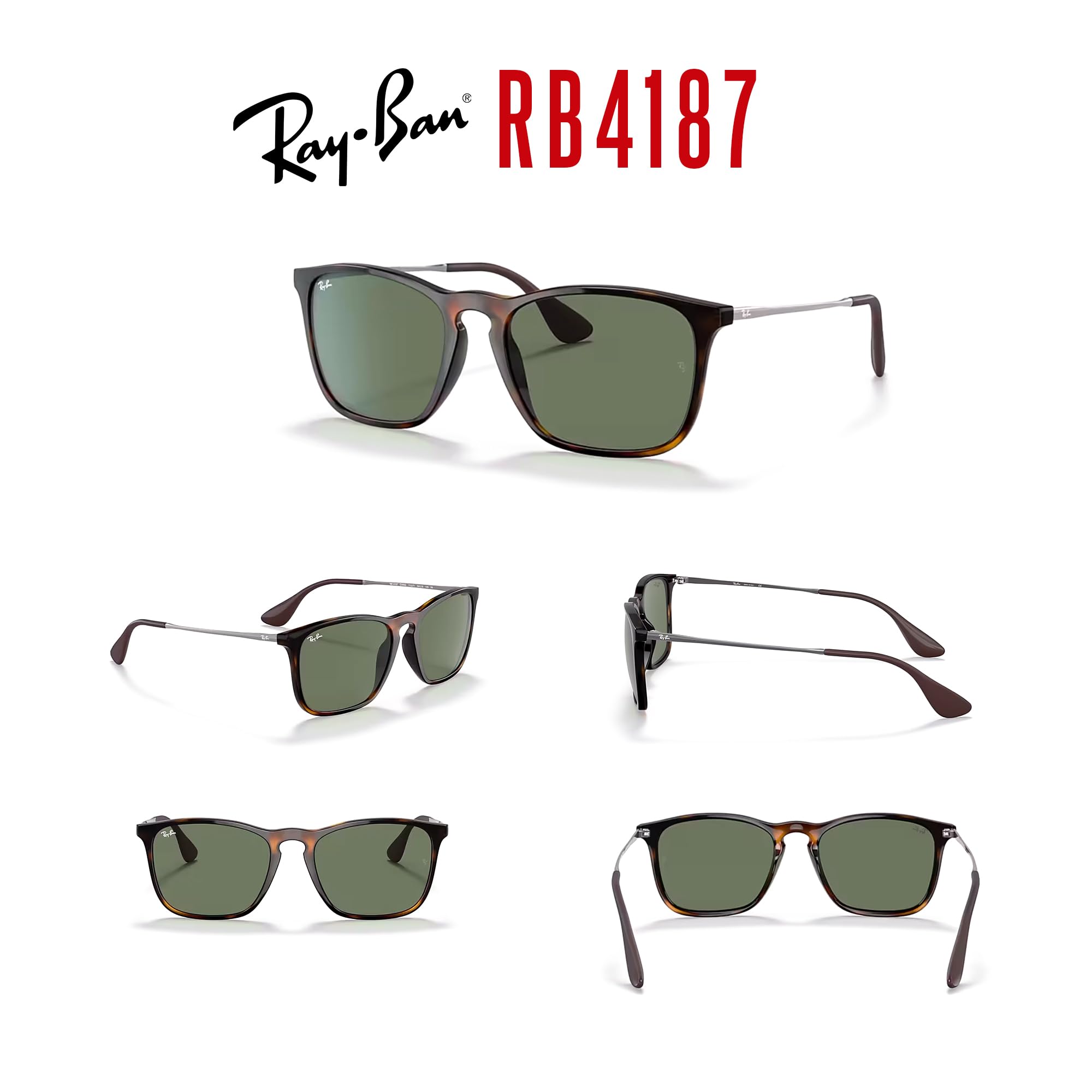 Ray-Ban 4187, Occhiali da Sole Uomo