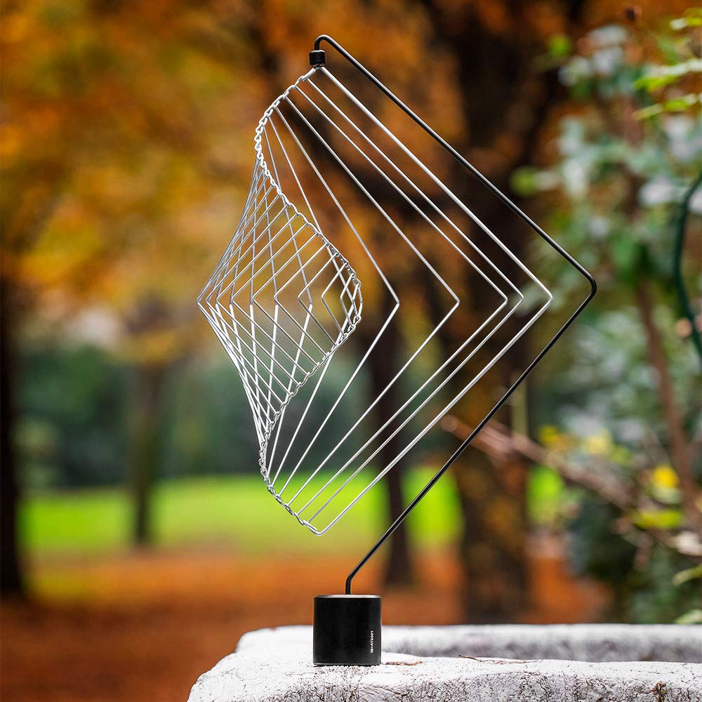 Square Wave By Ivan Black Stand Only Kinetic Sculpture Desktop