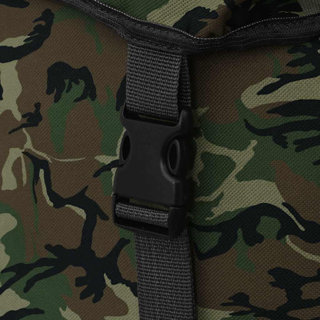 Armeerucksack 65 L Camouflage aus 600D Polyester wasserabweisend, gepolsterte Schultergurte und Hüftgurt, 43 x 21 x 70 cm, für Wandern, Camping, Reise und Outdoor