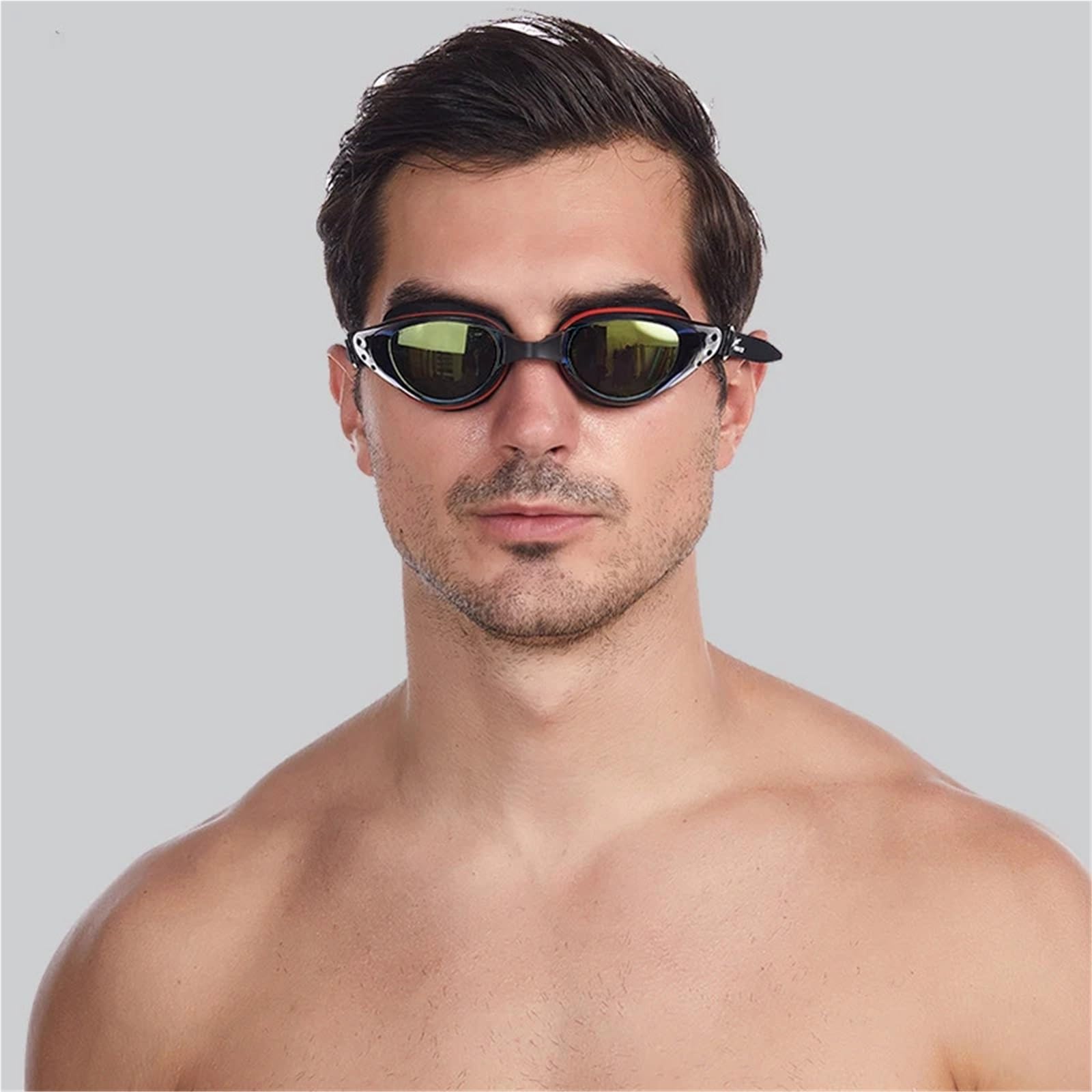 Gafas de natación con revestimiento for hombre y mujer Para Deportes | Gafas impermeables for deportes acuáticos, gafas protectoras antiniebla for piscina