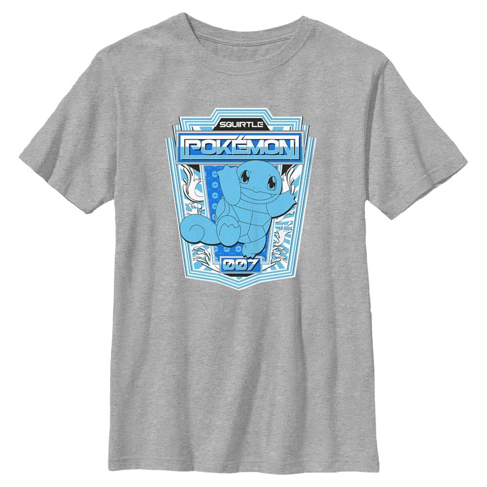Pokémon Unisex Kinder Squirtle Badge T-Shirt (1er Pack)
