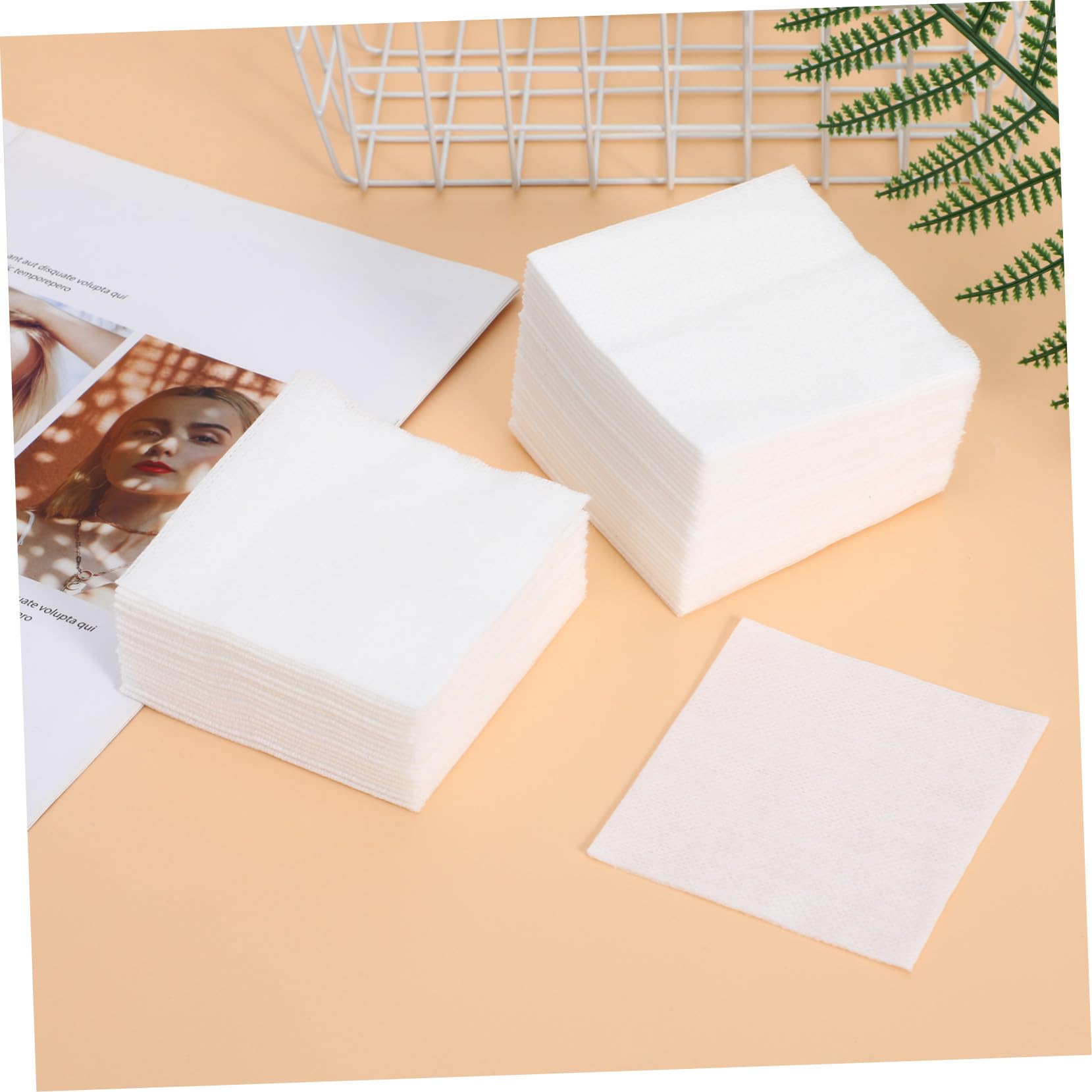 PACKOVE Dischetti 400 Pezzi Struccanti Monouso Bianco Non Tessuto per Rimozione Trucco e Detergenza Quotidiana per Pulizia Profonda del Viso