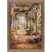 RIOLIS Premium 100/043 - A Secret Romance - Counted Cross Stitch Kit 15.75" x 23.5" Zweigart 14ct. White AIDA 30 Colors