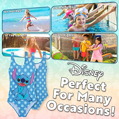 Image of Disney Girls One Piece Swimming Costume, Comfortable Stretchy Swimsuit - Girls Gifts