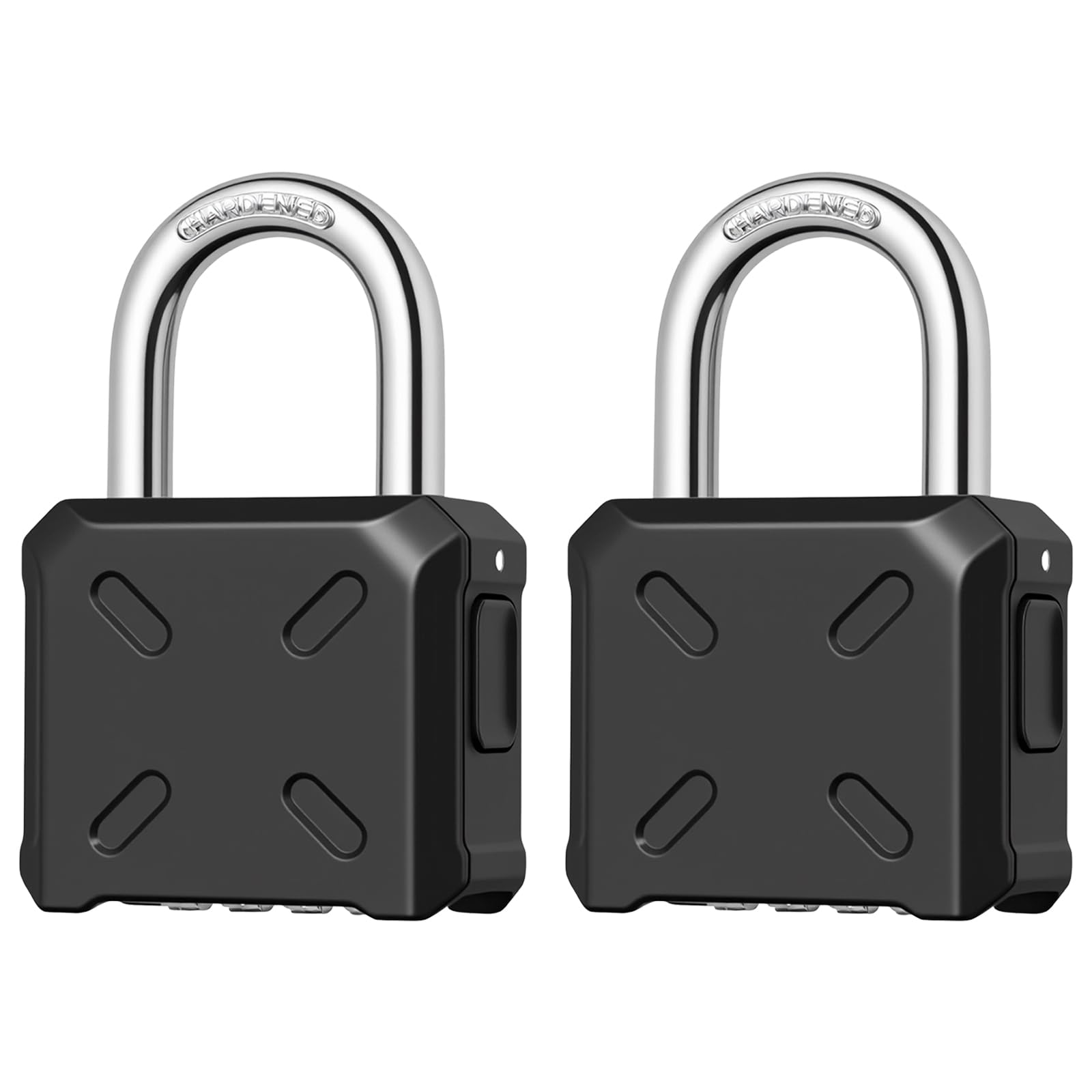 Diyife Heavy Duty Combination Padlock Outdoor, [8mm Shackle Cut-Resistant] 55mm Large 4-Digit Hidden Password Coded Padlock, Weatherproof Lock for Gates, Sheds, Lockers, Cabinets, 2 Pack — image 1