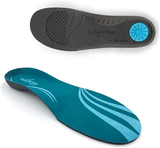 FootActive COMFORT Premium Insoles, 9/10.5 UK, Blue