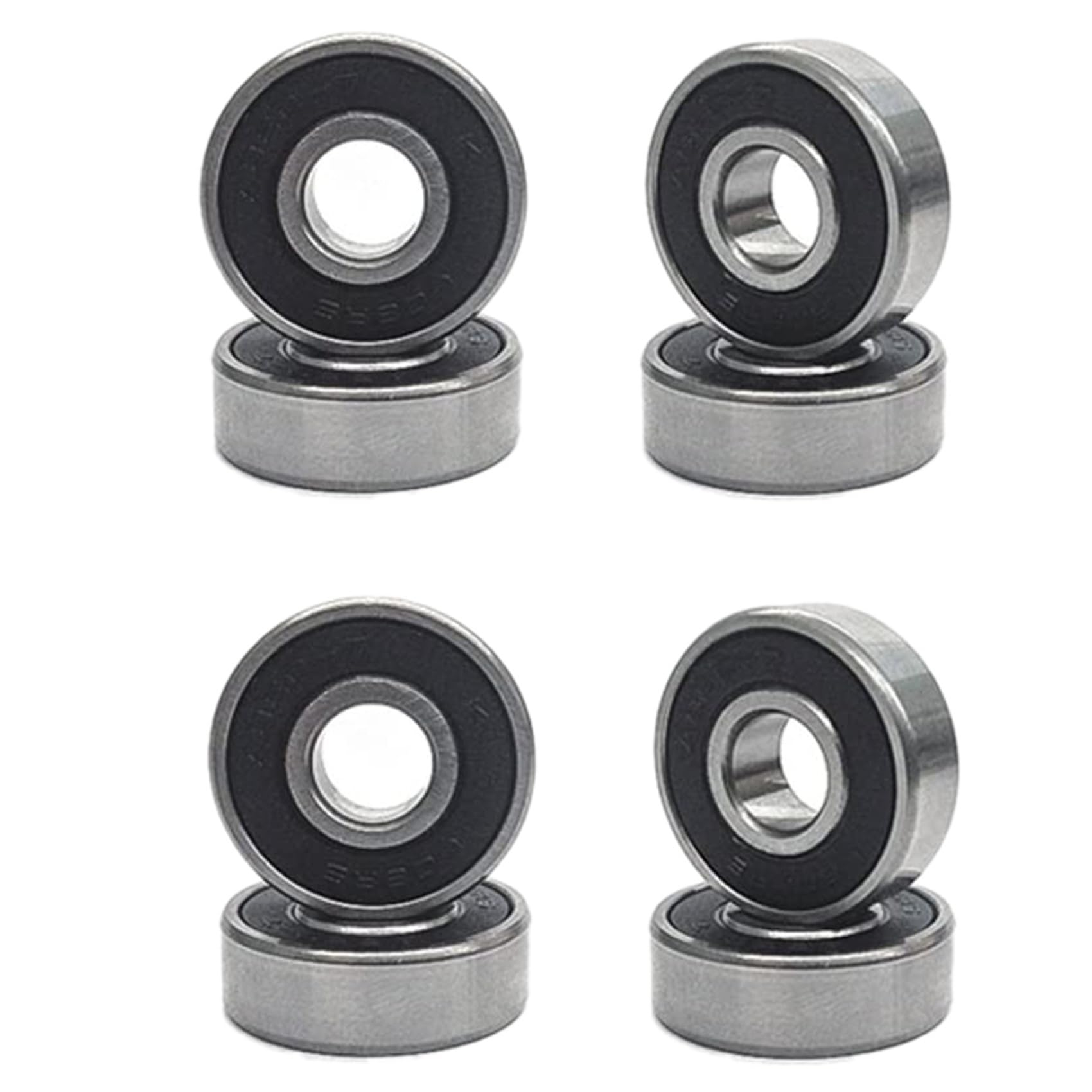 Paquete de 16 Ruedas de Skateboard de 60 mm + Ruedas de Crucero ABEC-9 con Cojinetes de Acero y Espaciadores