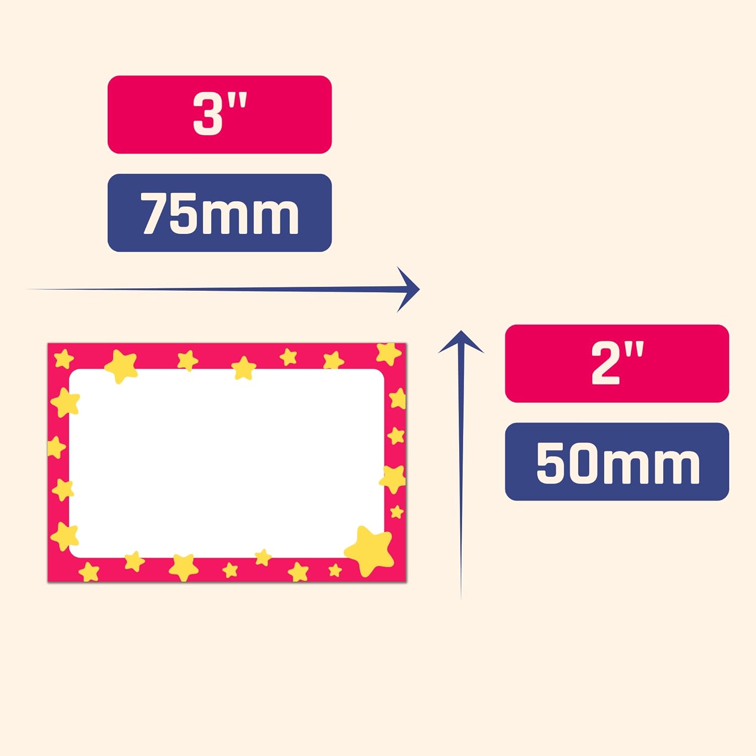 200 Pieces - Name Tags for Kids, Fun Party Classroom Name Tag Stickers Labels - 10 Colors - Image 2