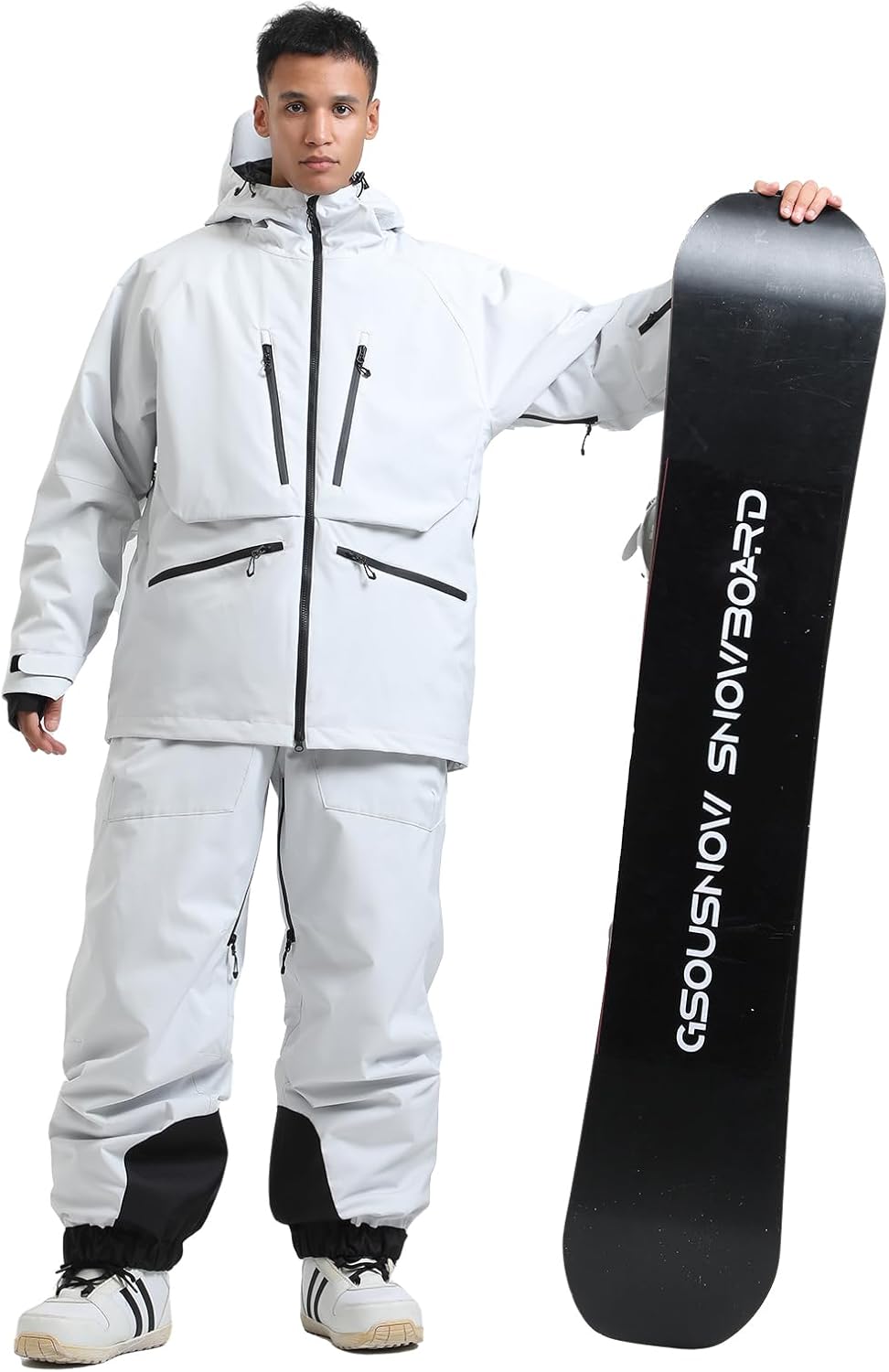 GSOU SNOW Snowboard Jacket Womens Ski Jacket Mens Snow Coat Baggy Waterproof Insulated Winter Hooded Mountain Coats - Image 4