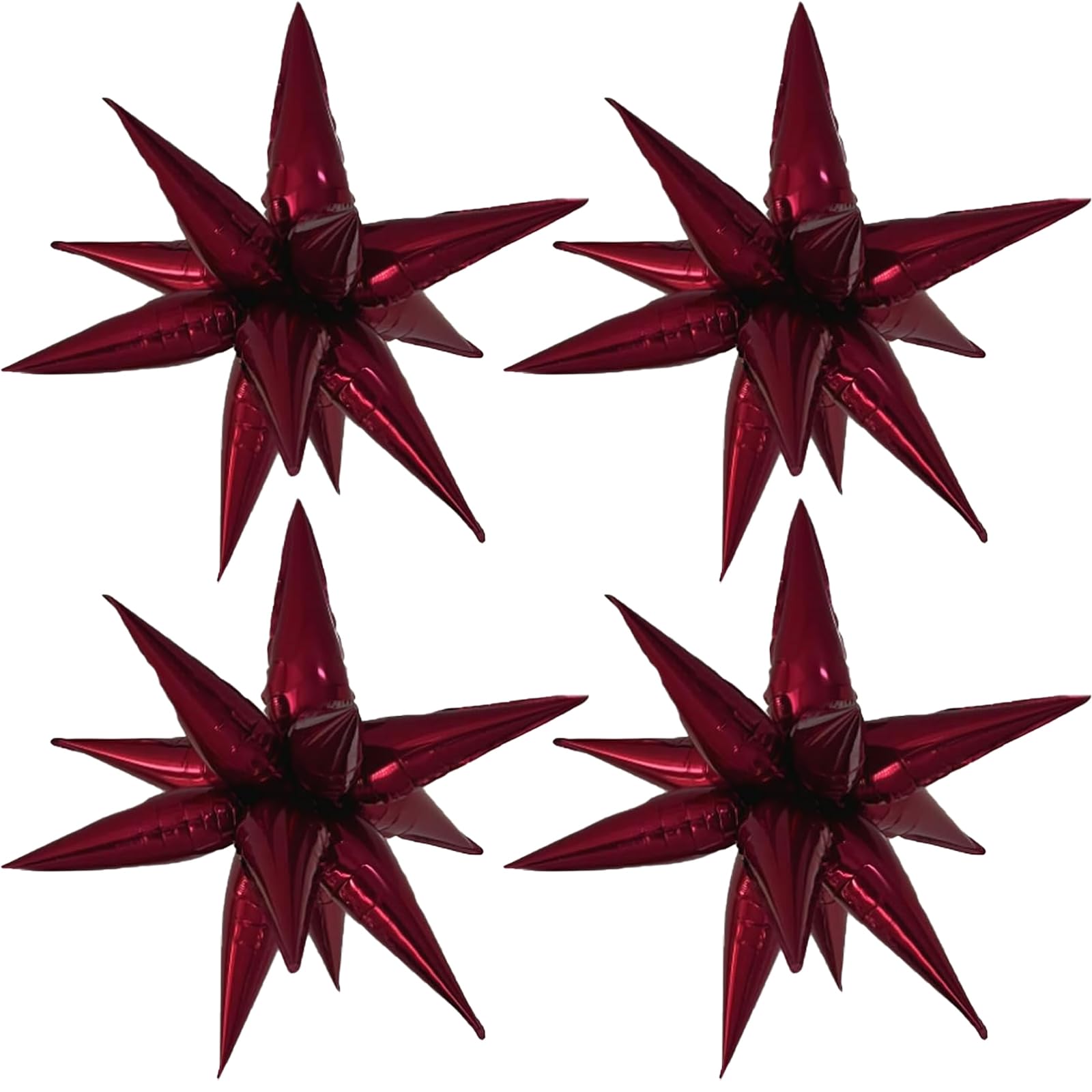 Burgundy Balloons Maroon Explosion Star Balloons Red Wine Birthday Party Horror Birthday Decorations Halloween Ready to Pop Baby Shower Betty Bachelorette Decor Carnival Burgundy Maroon Graduate