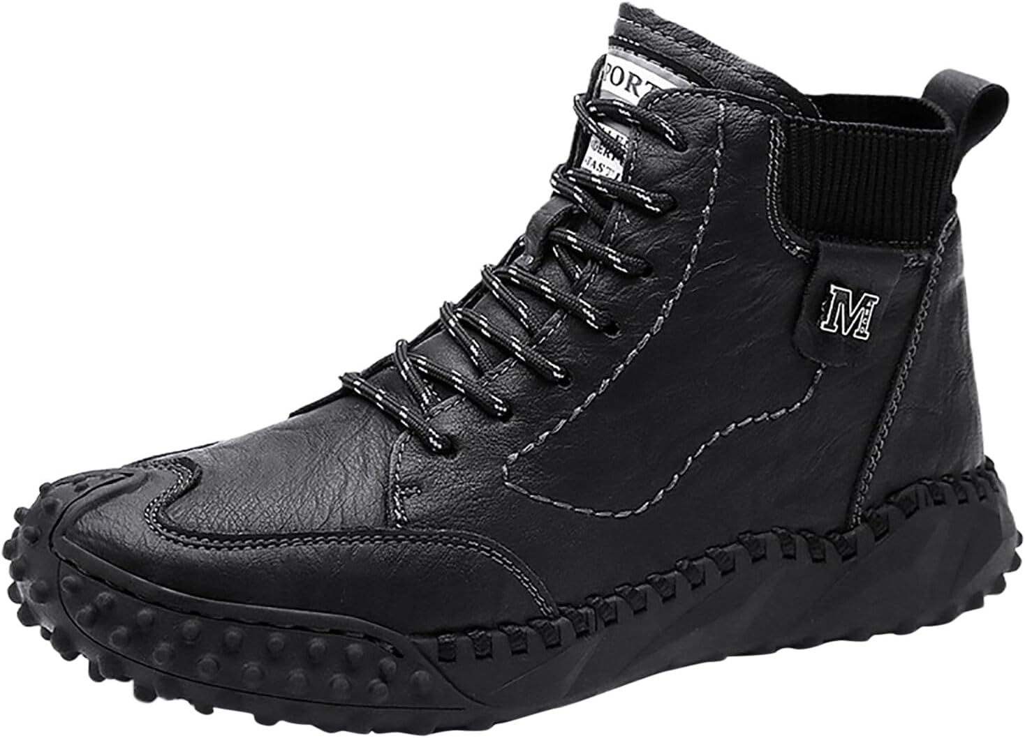 Men Business Casual Formal Dress Ankle Boots Large Pointed