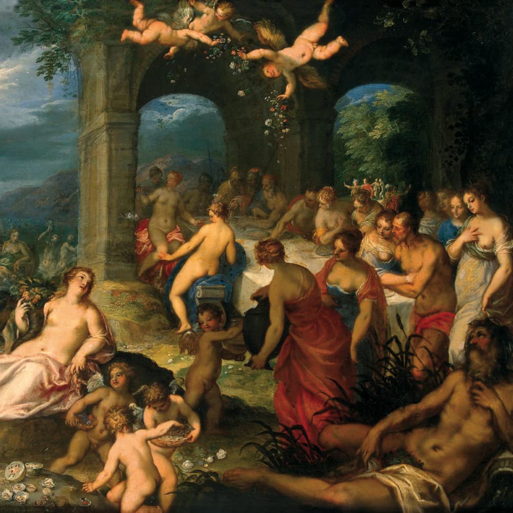 1art1 Johannes Rottenhammer plakat druk artystyczny na płótnie Małżeństwo Neptuny i Amphitrite, 1600 Mural Druk XXL na nocie | Obraz Obraz 70x70 cm