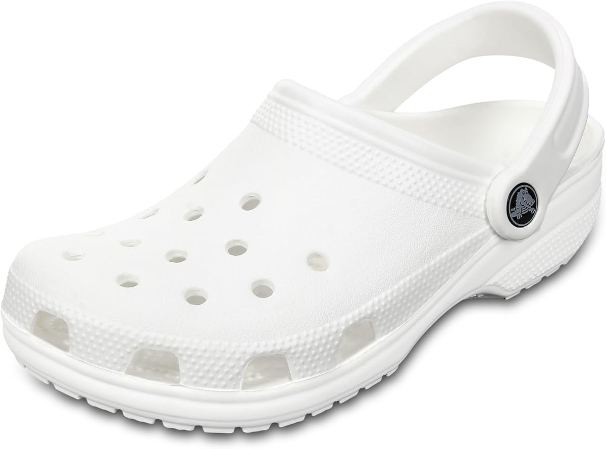 Amazon.com | Crocs Unisex-Adult Classic Clogs, White, 8 Men/10 Women | Mules & Clogs