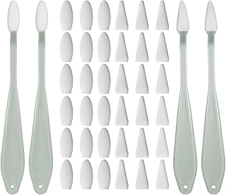Blending Stumps for Drawing, 44 Pcs Blending Sponge Pen with 40 Pcs Replacement Sponge Oil Pastel Blending-Tools for Highlighting, Shadowing, and Correcting Drawing