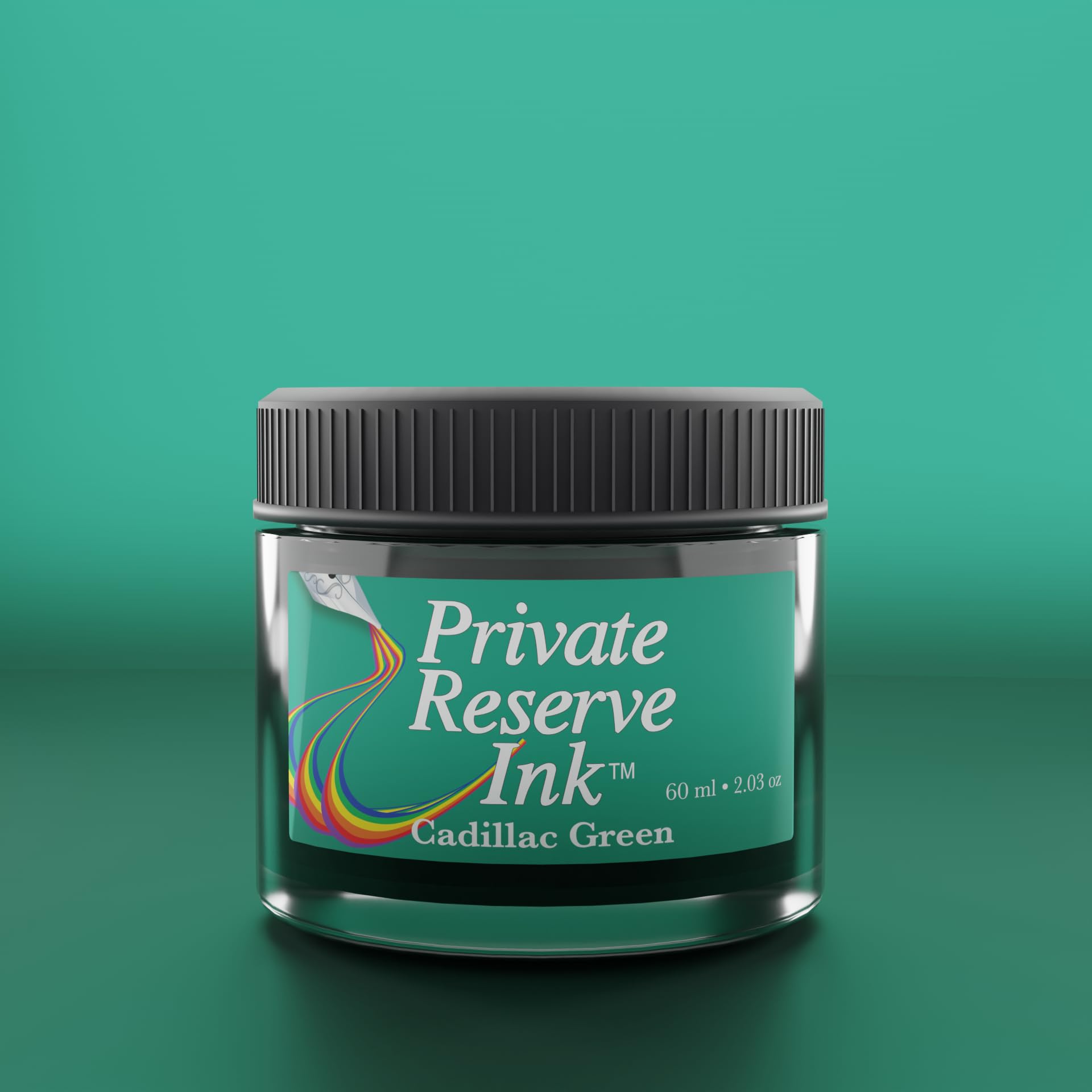 Private Reserve Atrament do piór wiecznych 60 ml, kolor zielony (Cadillac Green)