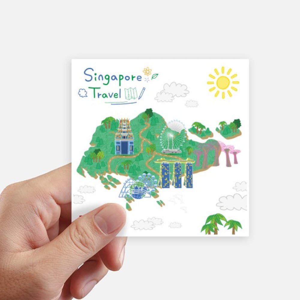 Autocollant Singapour voyage pour raviver vos souvenirs d'Asie sur PC et valise