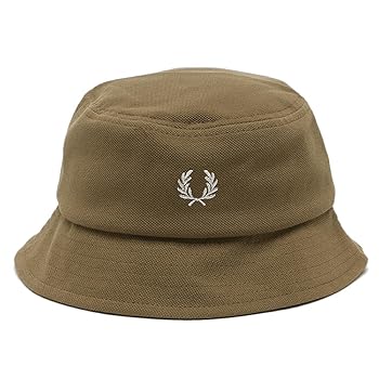 Amazon | [フレッドペリー]帽子 バケットハット ブラウン メンズ