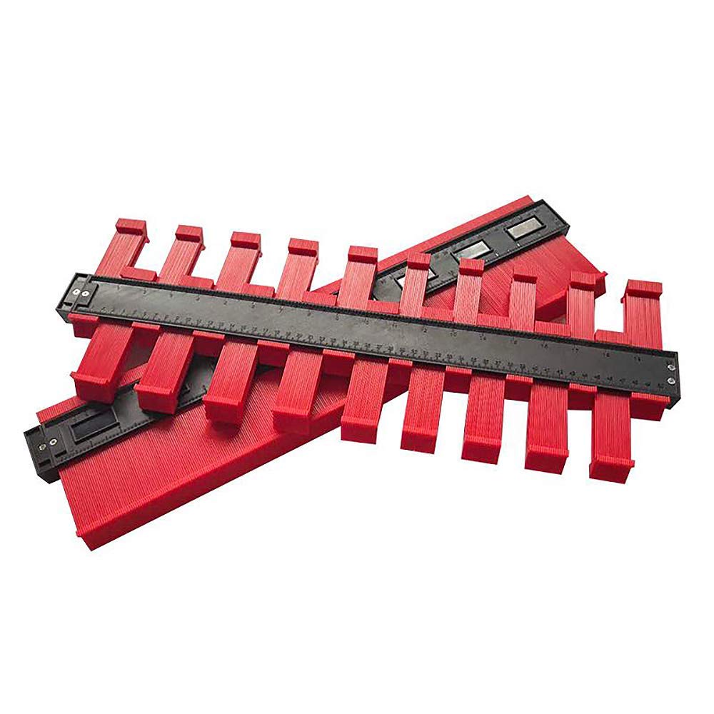 Contorno Calibro 50 Cm, Strumento Di Marcatura Professionale Per Fotocopiatrici Di Contorni Per Pavimenti In Laminato, Carpenteria, Condotto, Piastrelle, Pavimento, Carrozzeria, Bagno (20x5.3inch)