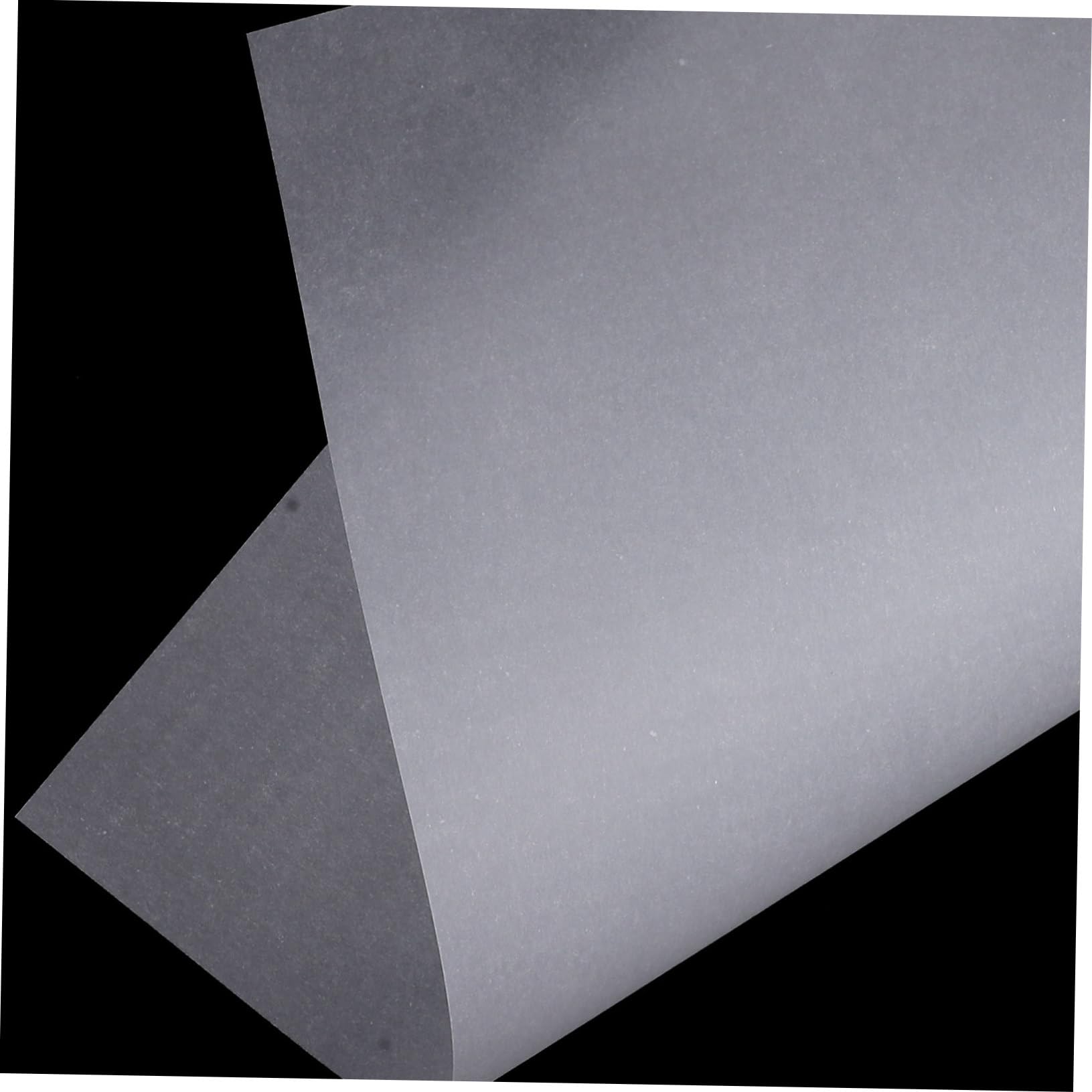 Papel de Calco Translúcido A4 Blanco, 100 Hojas para Impresión | Calco para Dibujar y Archivo, Formato Estándar, Papel Artístico Resistente al Envejecimiento