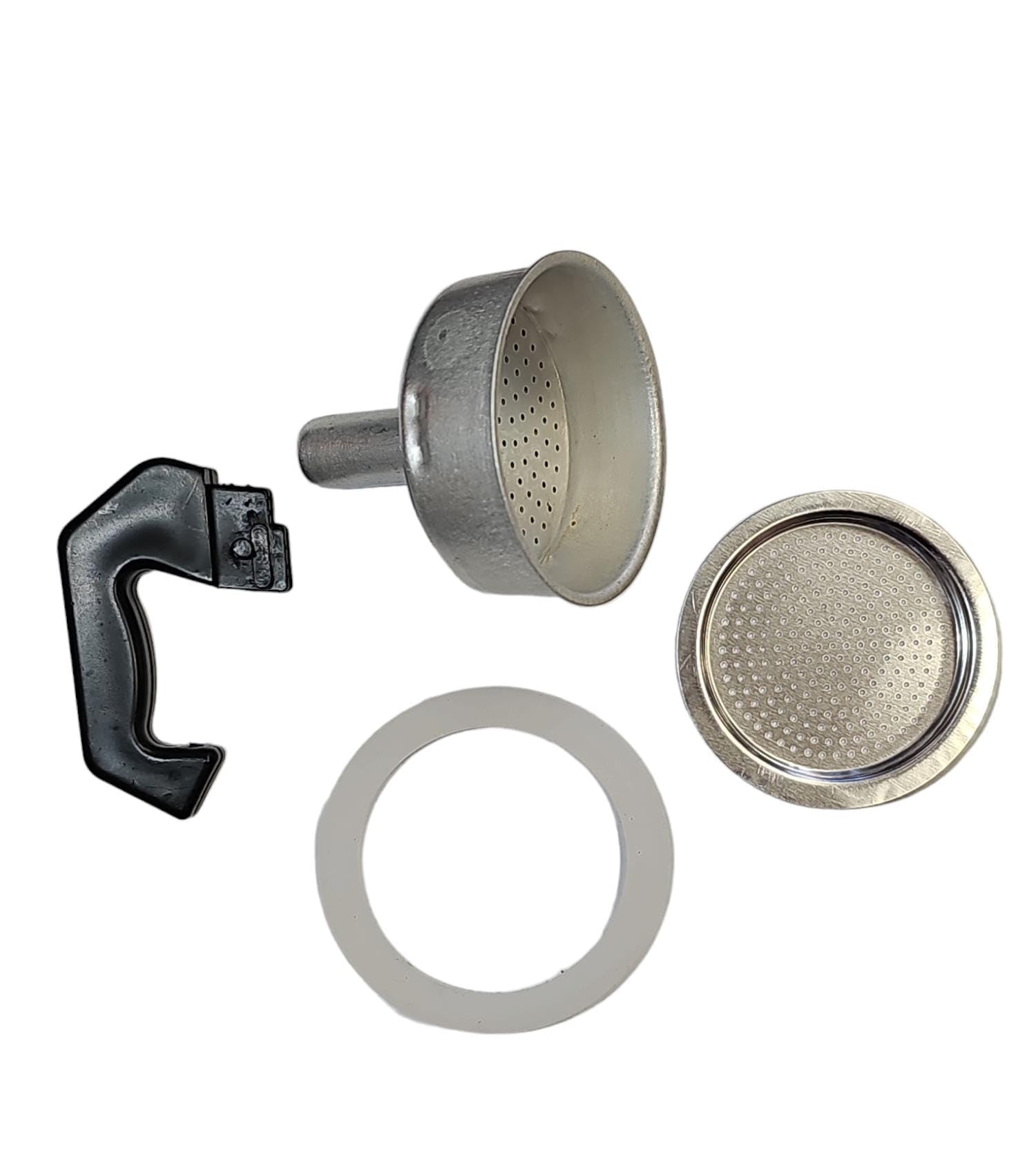 Filtro + 3 Guarnizioni Per Moka - Ricambi Per Caffettiere Italiane - 12 Tazze - Foto 6