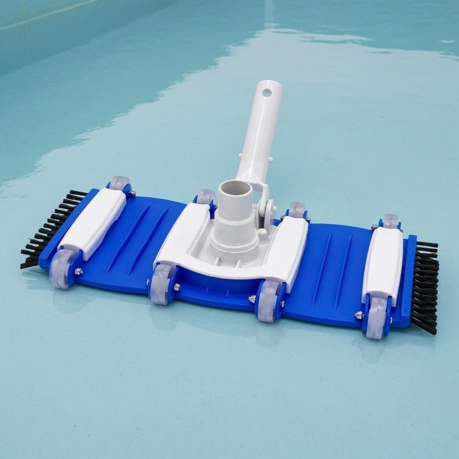 Spazzola Pulizia Piscina con Asta per Pavimento