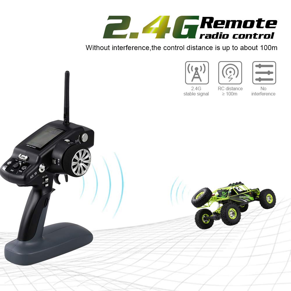 GoolRC WLtoys 10428 RC Car, 1/10 Scale 4WD 30km/h High Speed OffRoad